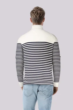 Trui Racking Structure Zip Blauw