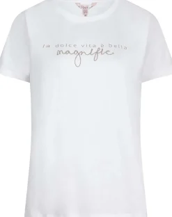 T-shirt 窶廴agnifique" Wit