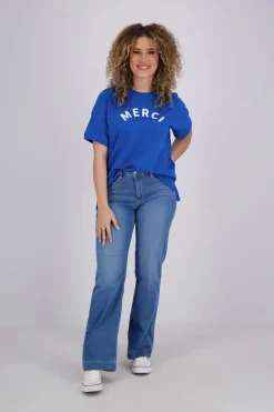 T-shirt Carol Blauw