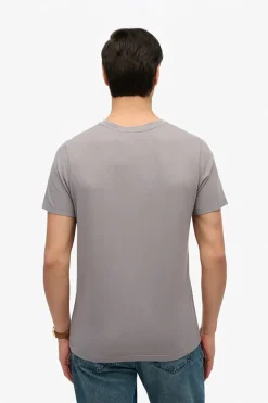 T-shirt Classic Essential Pocket Grijs