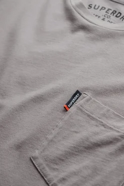 T-shirt Classic Essential Pocket Grijs