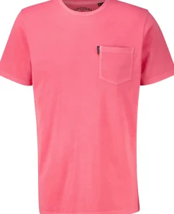 T-shirt Classic Essential Pocket Roze