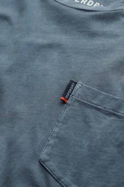 T-shirt Classic Essential Pocket Blauw