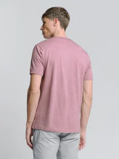 T-Shirt Crewneck Melange Paars