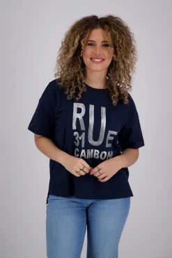T-shirt Donkerblauw