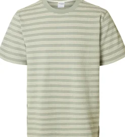T-shirt Eli Seersucker Groen