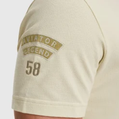 T-shirt Flat Waffel Beige