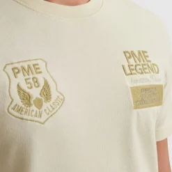 T-shirt Flat Waffel Beige