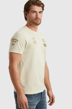 T-shirt Flat Waffel Beige