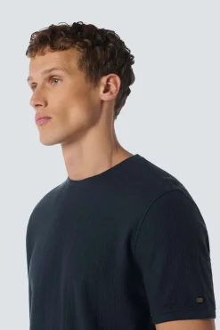 T-Shirt Jacquard Blauw