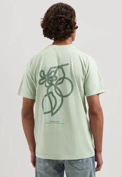 T-shirt Nickolas Graphic Groen
