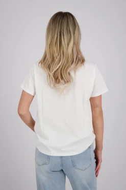 T-shirt patched Print Wit