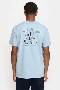 T-shirt Printed Blauw