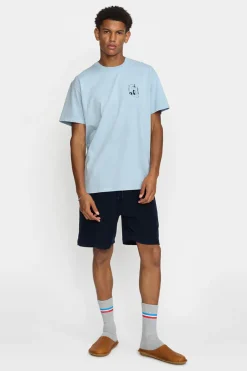 T-shirt Printed Blauw