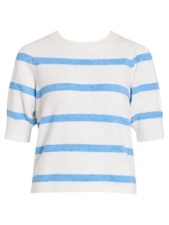T-shirt Ril Streep Wit