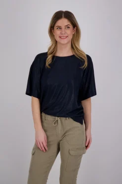 T-shirt Satina Blauw