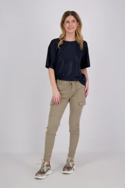 T-shirt Satina Blauw