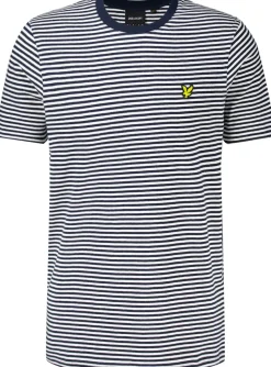 T-shirt Streep Blauw