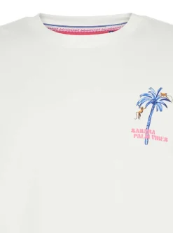 T-shirt Sunset Sahara Wit