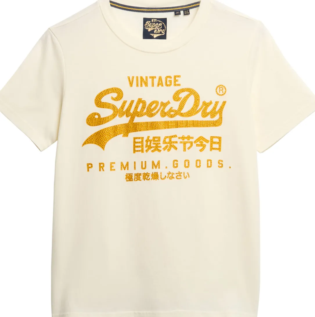 T-shirt Vintage Logo Wit