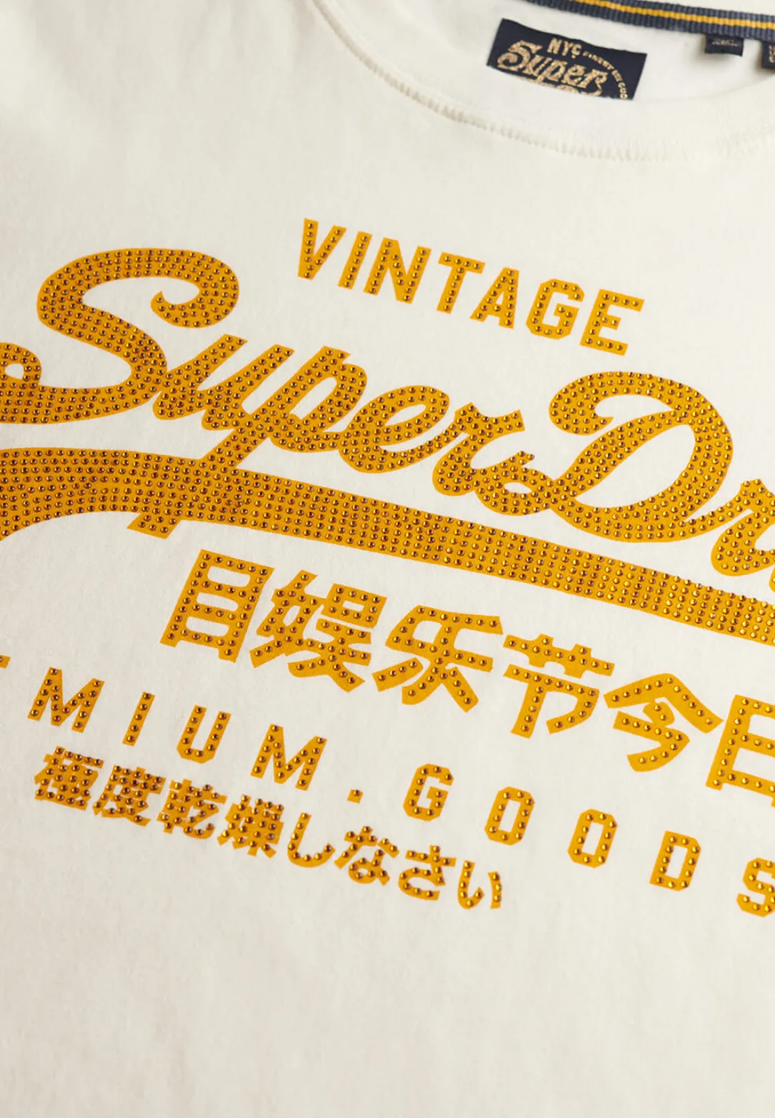 T-shirt Vintage Logo Wit