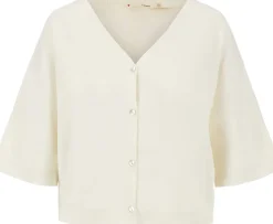 Vest Fijn Brei Wit