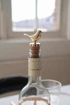 Wijnstopper Vogel Goud