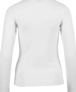 Wit basis shirt met lange mouw