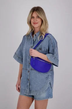 Zoey large bags classic grain Blauw