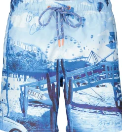 Zwembroek Photo Blauw
